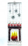 Fireplace with hanging stars