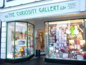 storefront of the Curiosity Gallery in St Ives