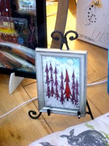 picture of framed glass art